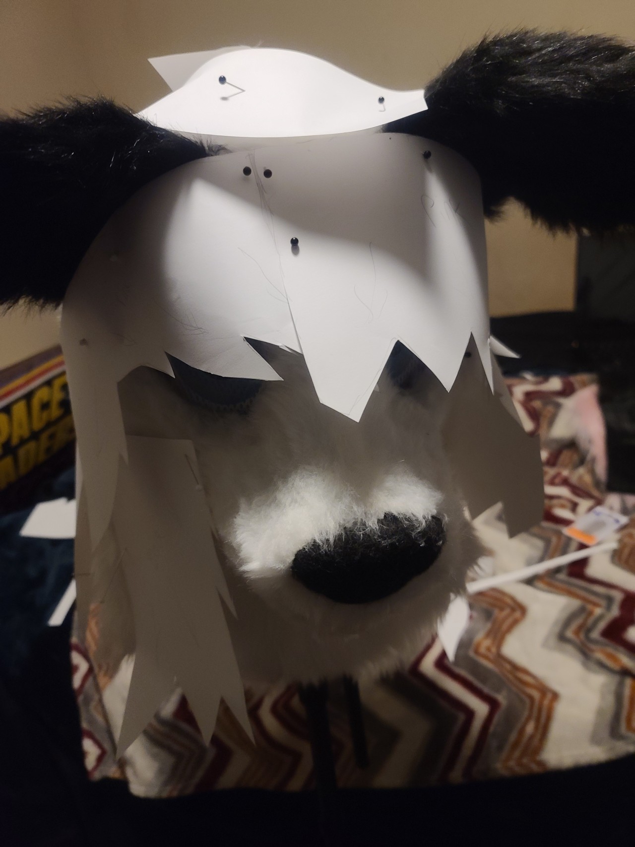 A picture of the suit when I was working on adding hair